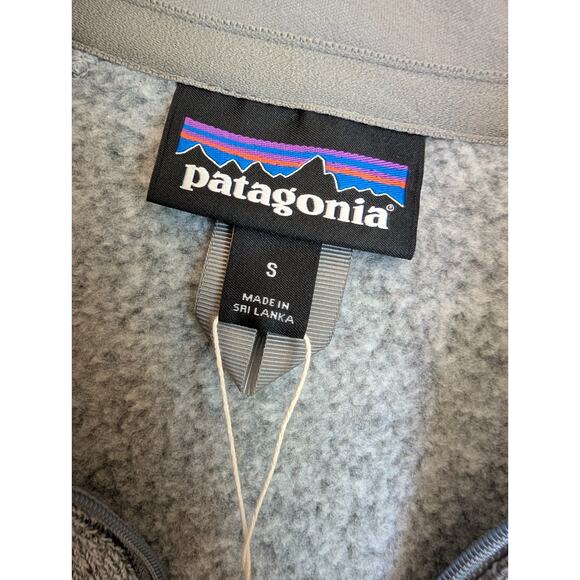 Patagonia Better Sweater Women Small Gray Long Sleeve 1/4 Zip Pullover 25618 NWT - Picture 3 of 6